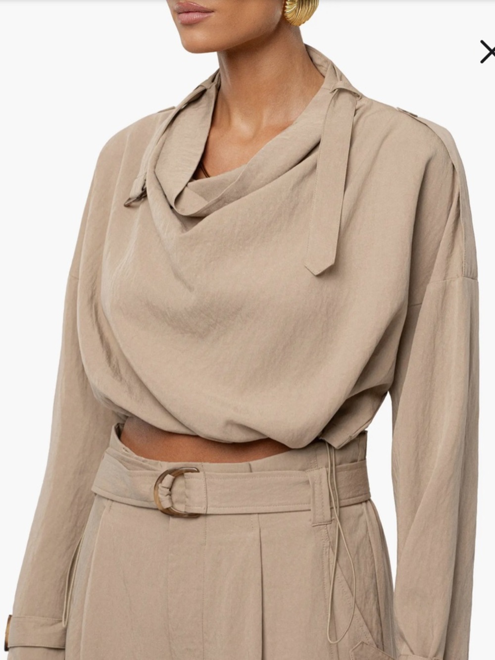 Wanderlust Long Sleeve Crop Top